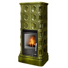 Kachlová kamna ABX Kaledonie s výměníkem, zelená 